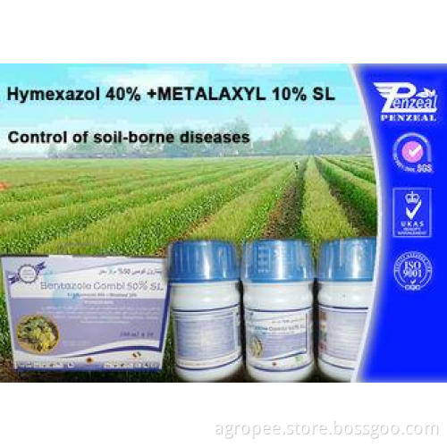 Hymexazol 40% +METALAXYL 10% SL Systemic Soil And Seed Fung